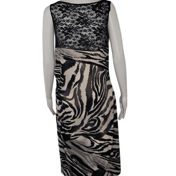 Bisou Bisou Black & White Sleeveless Bodycon Dress‎ - Picture 7 of 13